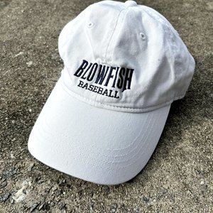 Blowfish Baseball White Navy Cap Hat Columbia SC Minor League Adjustable Adult